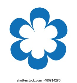 beautiful flower drawing isolated vector illustration design