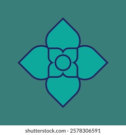 beautiful flower eco logo icon vector illustration design