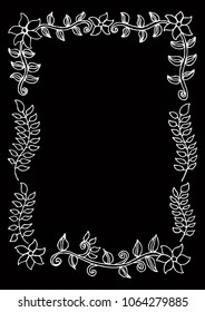 Beautiful flower frame.