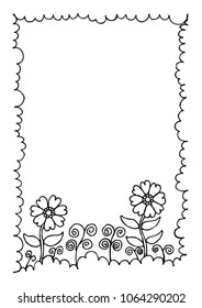 Beautiful flower frame.