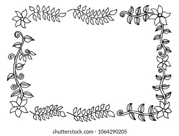 Beautiful flower frame.