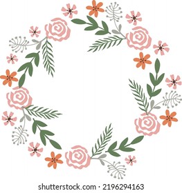 Hermoso diseño de marcos florales. Correa decorativa verde