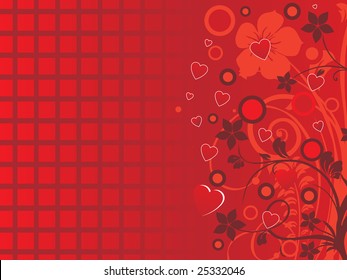 beautiful flower frame with illustration