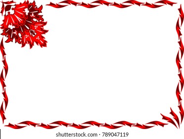beautiful flower frame illustration
