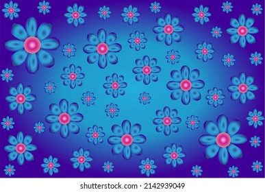 beautiful flower in full bloom, vector spring and summer background