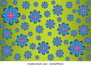 flor hermosa en plena floración, primavera vectorial y fondo de verano