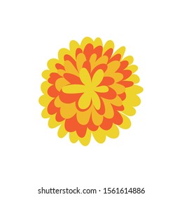 beautiful flower garden decorative icon vector illustration design