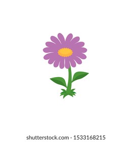 beautiful flower garden fairytale icon vector illustration design