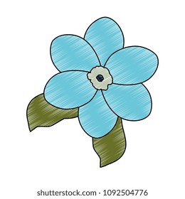 beautiful flower garden icon