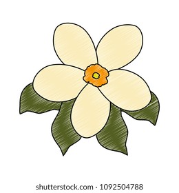 beautiful flower garden icon