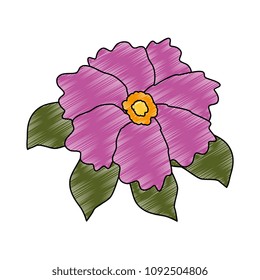 beautiful flower garden icon