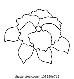 beautiful flower garden icon