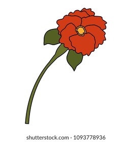 beautiful flower garden icon