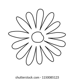 beautiful flower garden icon