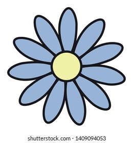 beautiful flower garden icon vector illustration