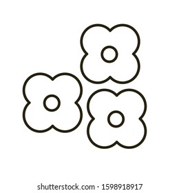 beautiful flower garden isolated icon vector illustration design