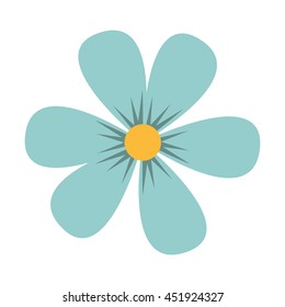 beautiful flower garden isolated icon design, vector illustration  graphic 