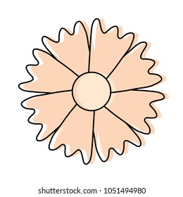 beautiful flower icon