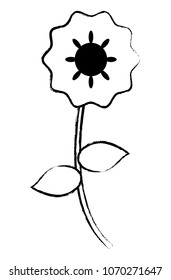 beautiful flower icon