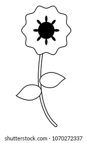 beautiful flower icon
