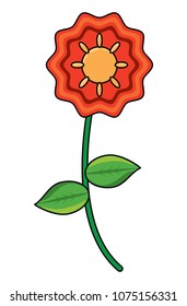 beautiful flower icon