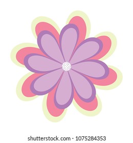 beautiful flower icon