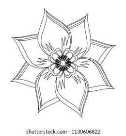 beautiful flower icon