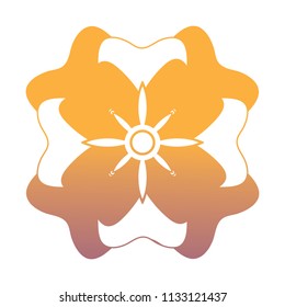beautiful flower icon