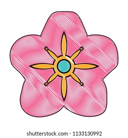 beautiful flower icon
