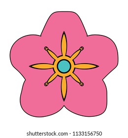 beautiful flower icon