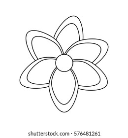 beautiful flower icon