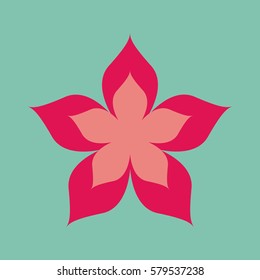 beautiful flower icon