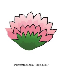 beautiful flower icon