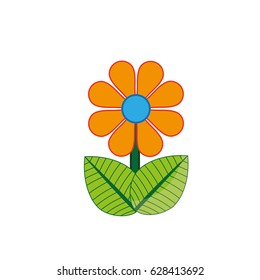beautiful flower icon