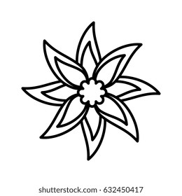 beautiful flower icon