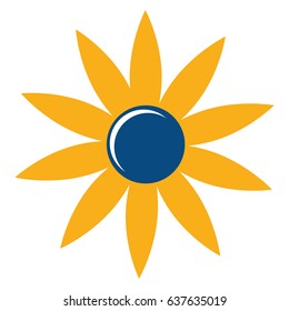 beautiful flower icon