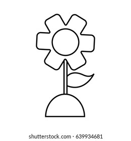 beautiful flower icon