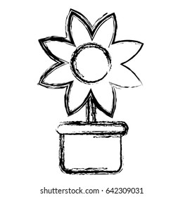 beautiful flower icon