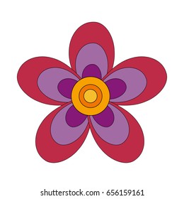 beautiful flower icon