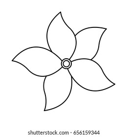 beautiful flower icon