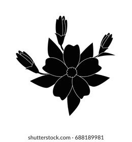 beautiful flower icon 