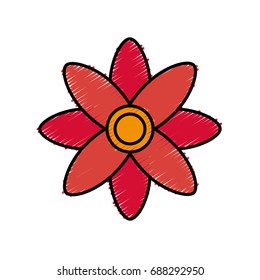 beautiful flower icon