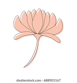 beautiful flower icon