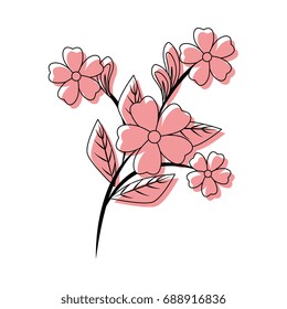 beautiful flower icon