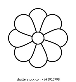beautiful flower icon