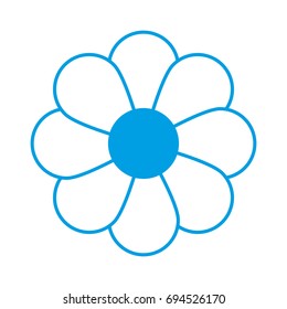beautiful flower icon