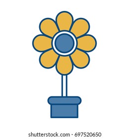 beautiful flower icon 
