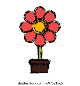 beautiful flower icon 