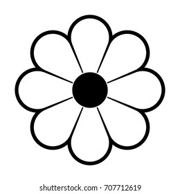 beautiful flower icon