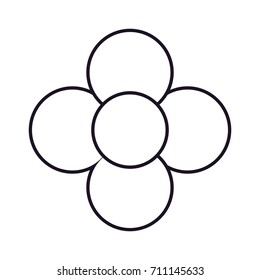 beautiful flower icon